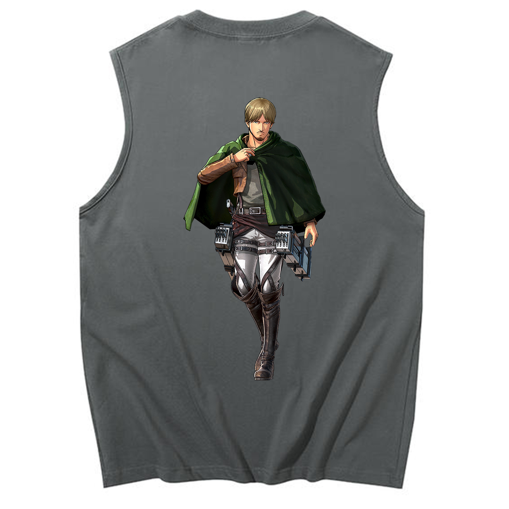 （画像用） 進撃の巨人 ミケ·ザカリアス Attack on Titan Mike Zakarius コットン100％タンクトップ（背面プリント）